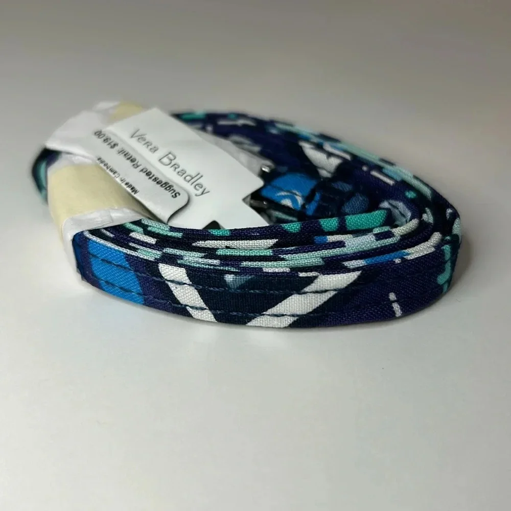 Vera Bradley Blue Island Medallion Lanyard NWT
